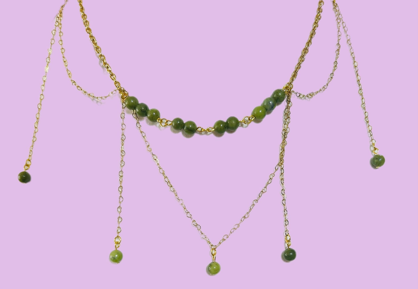 Collier Thémis – Équilibre & Sérénité en Jade de Birmanie