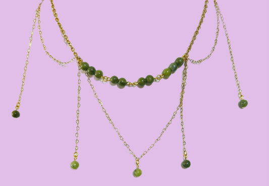 Collier Thémis – Équilibre & Sérénité en Jade de Birmanie